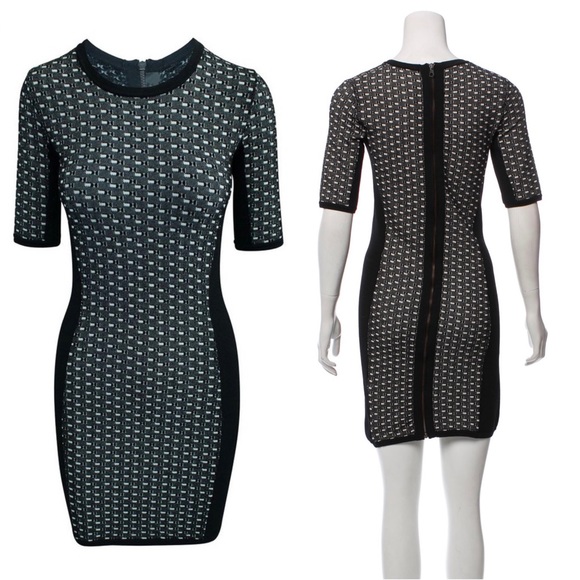 Rag & Bone Black White Half-Sleeve Dress EUC S - Picture 3 of 3